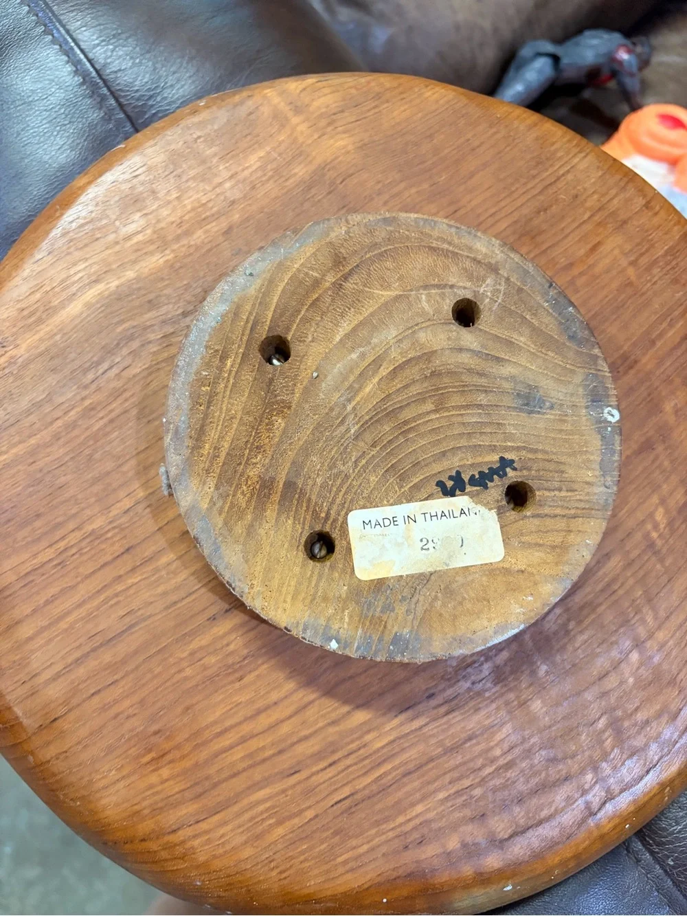 Handcrafted Wooden Sectioned Snack and Serving Tray - Brown